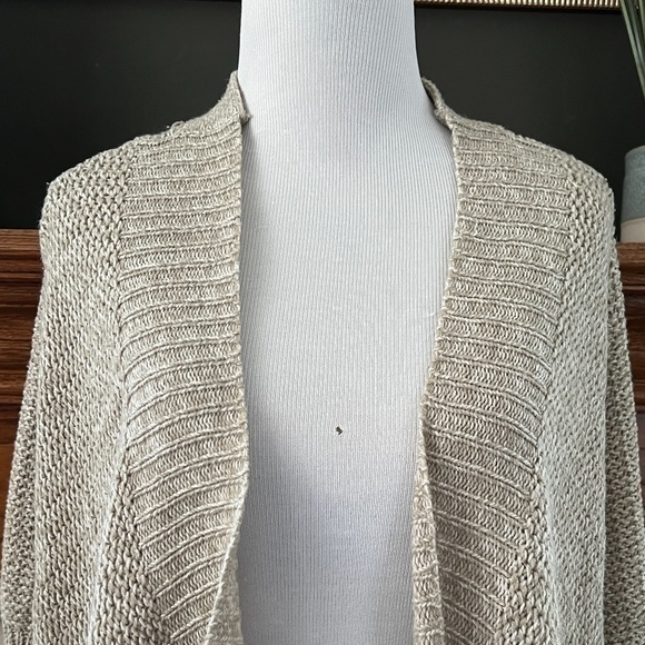 Francesca's Quinn Marled Open Waterfall Cardigan Sweater Sz. M - Picture 2 of 12
